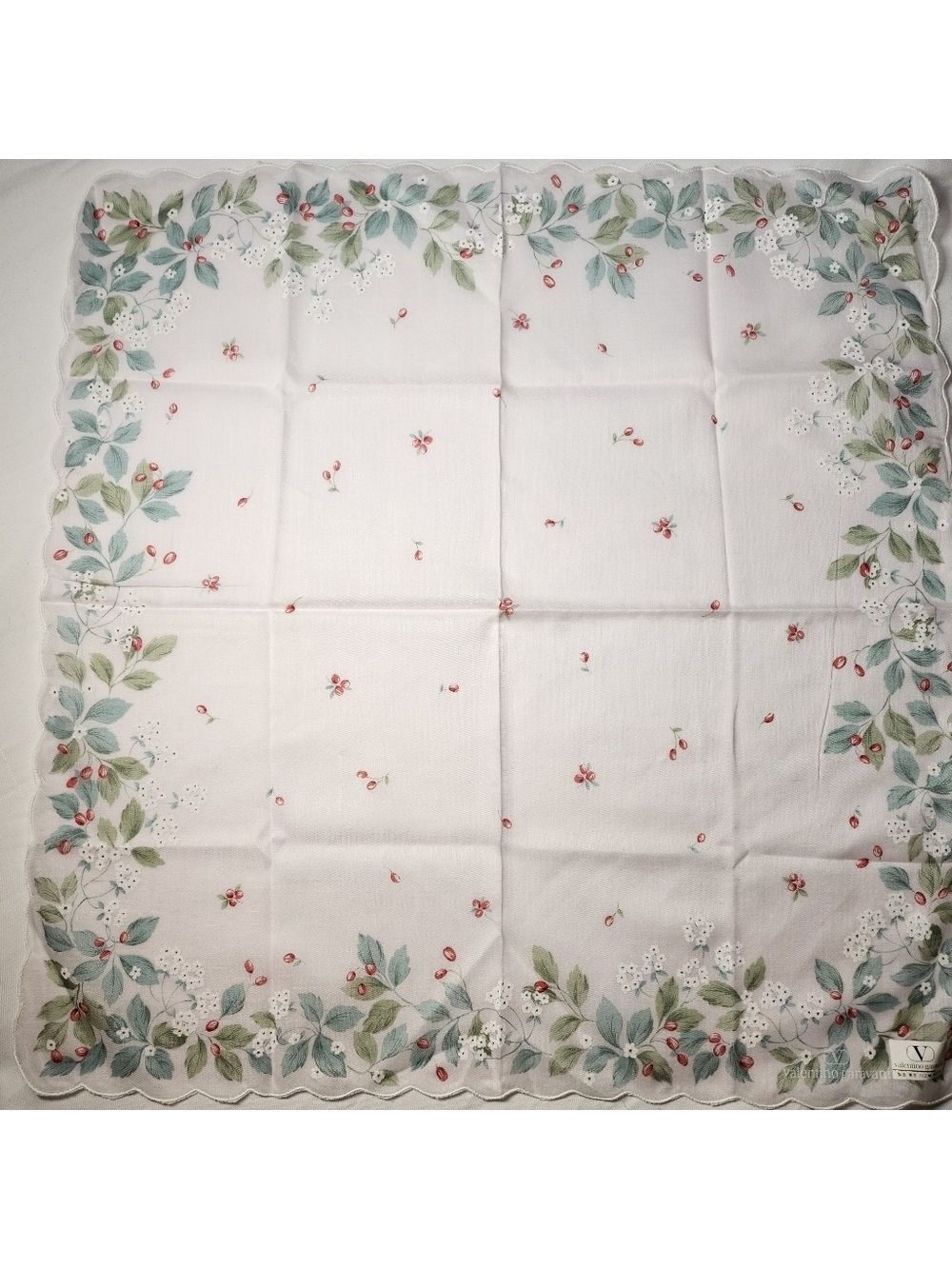 Valentino Garavani Handkerchief Cotton Brandnew Authentic